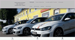 Desktop Screenshot of fahrschule-hunger.net